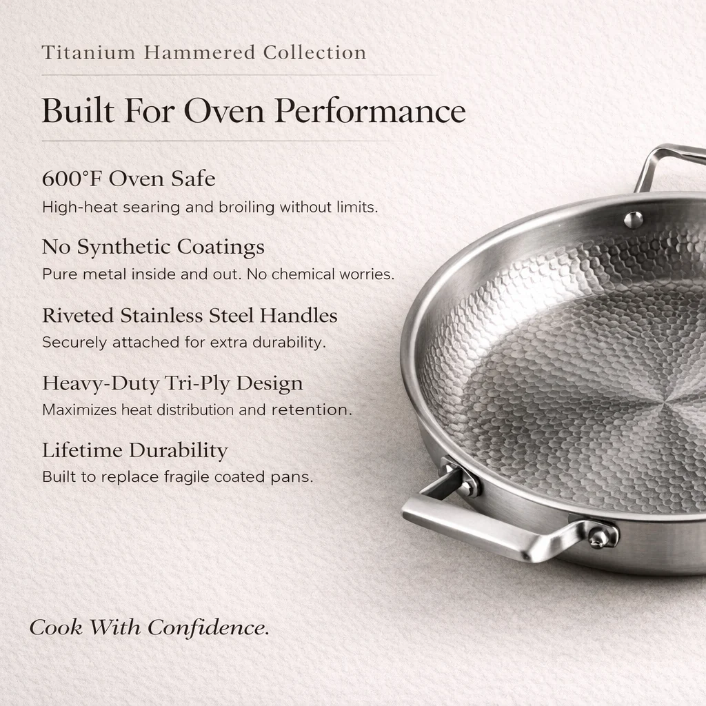 Pure Titanium Full Kitchen Set + FREE LIDS - Image 4