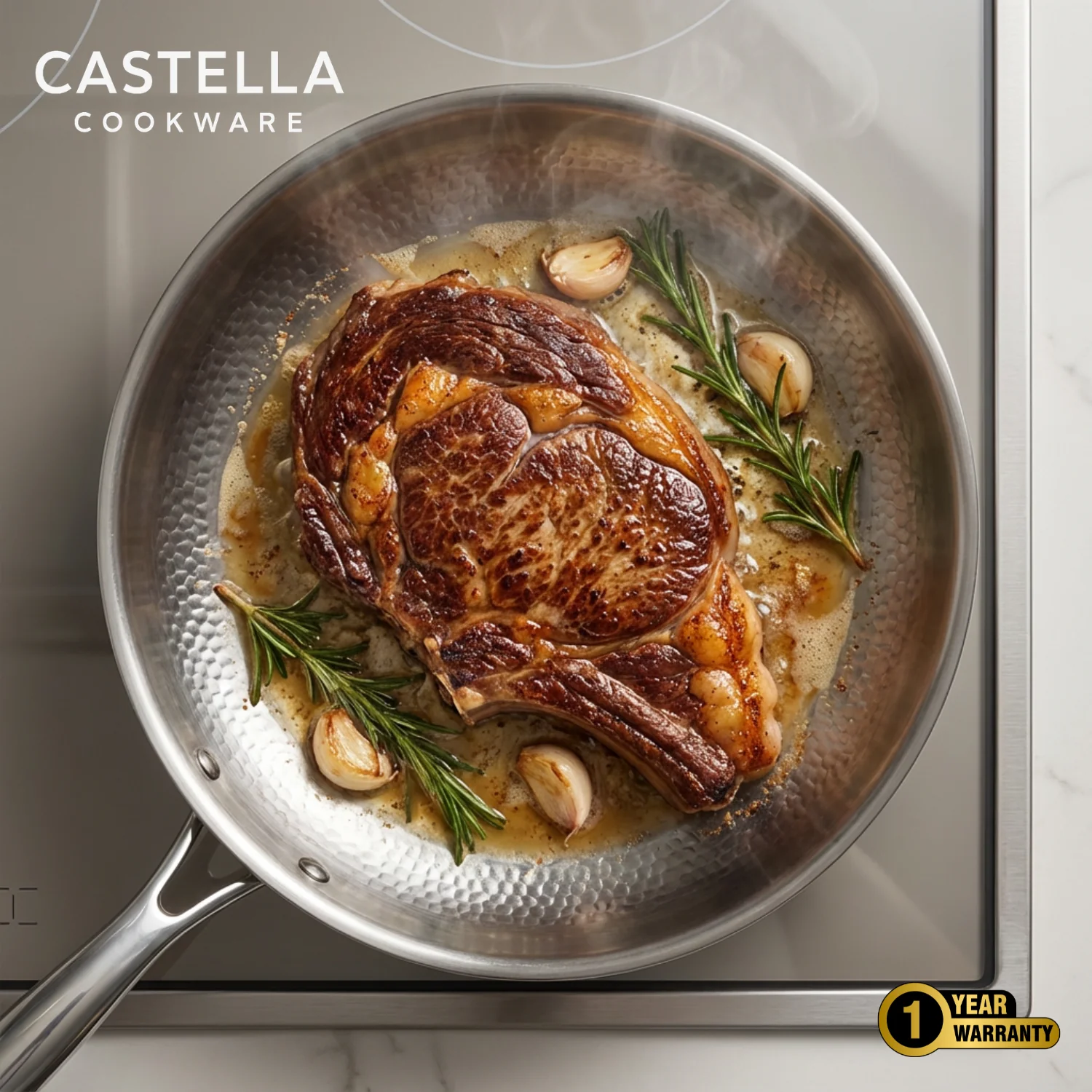 Titanium Hammered Pan Pro Duo Set + FREE LIDS - Image 9